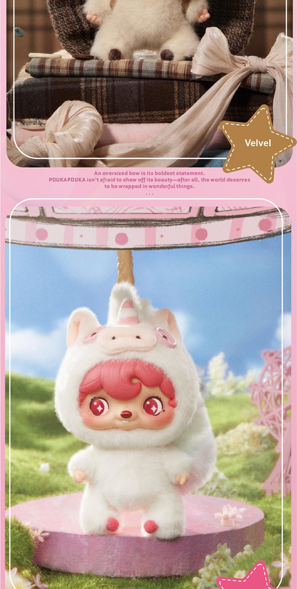 52TOYS POUKAPOUKA Mood Bubbles Vinyl Plush Blind Box Series Series Collectible Toy Kawaii Creative Gift Room Decor Desktop Decoration Gift for Birthday Party