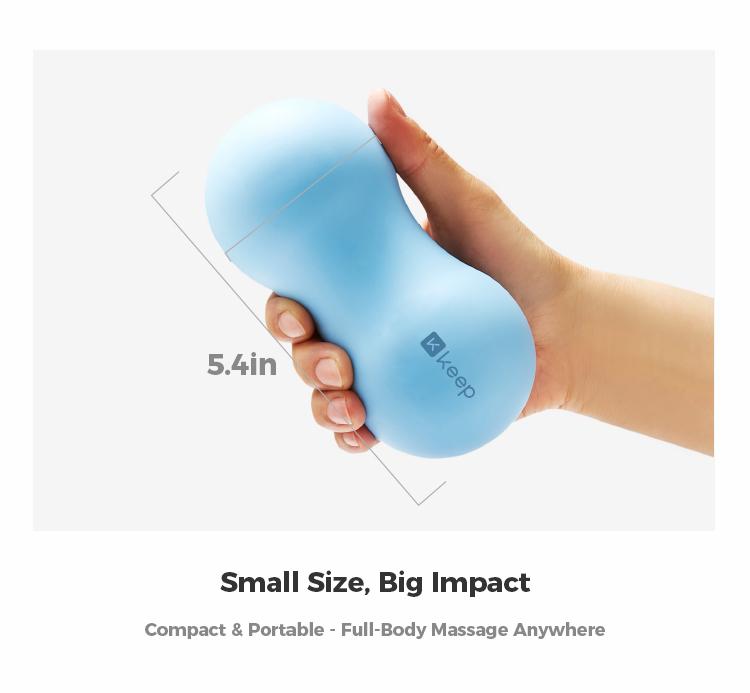 KEEP Peanut Massage Ball, Double Lacrosse Ball Massage Ball Therapy, Trigger Point Deep Tissue Exercise, Back Muscle Foam Roller for Myofascial Release, Body Care gym accessories