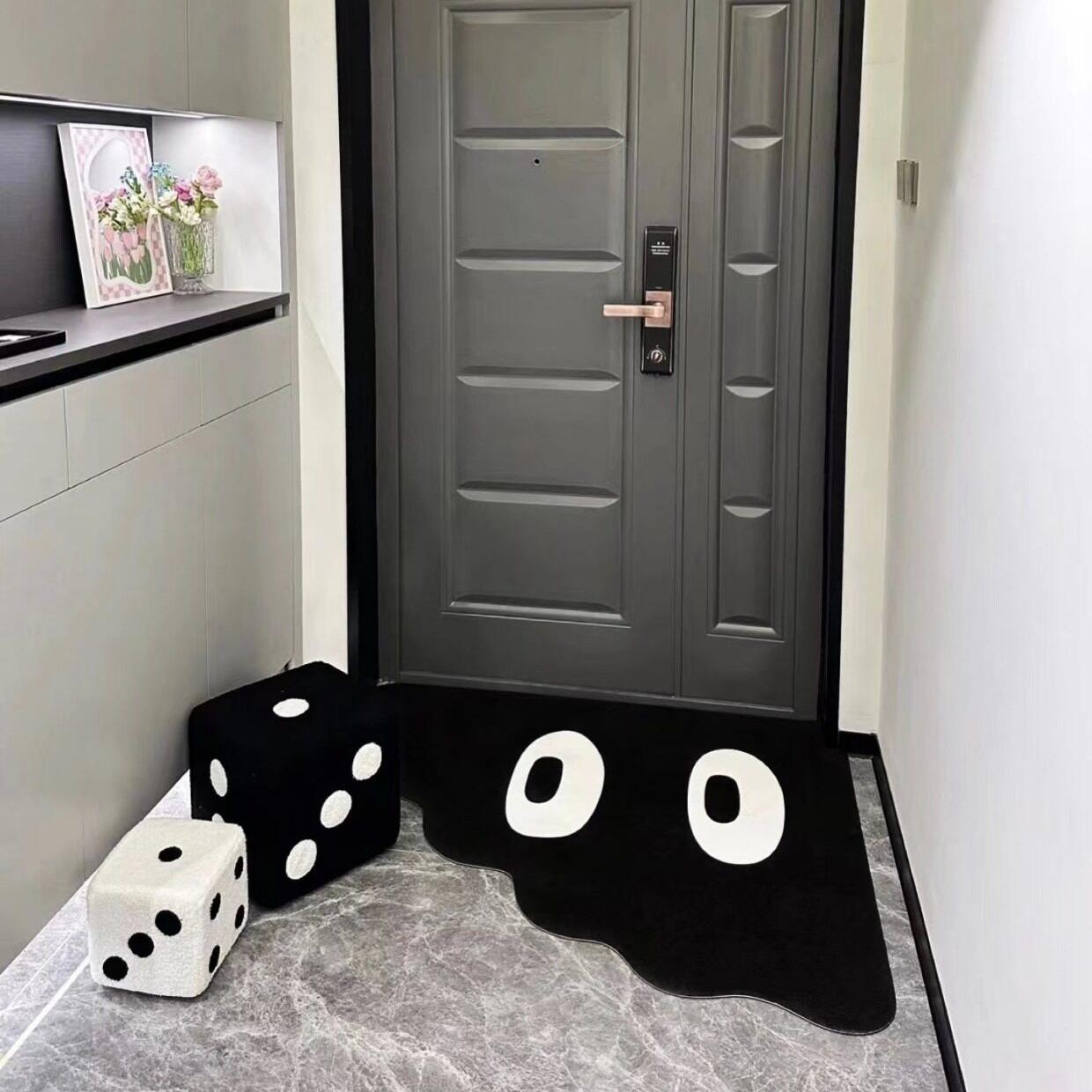 Doormat, Personalized Eye Pattern Rug, Creative Entrance Mat, Fun Floor Mat, Playful Rug, Decorative Rugs, Easy Maintenance Rug, Soft wear-resistant Indoor Rug, Suitable for leisure areas such as bedrooms, The best gift for personalized home decor lovers