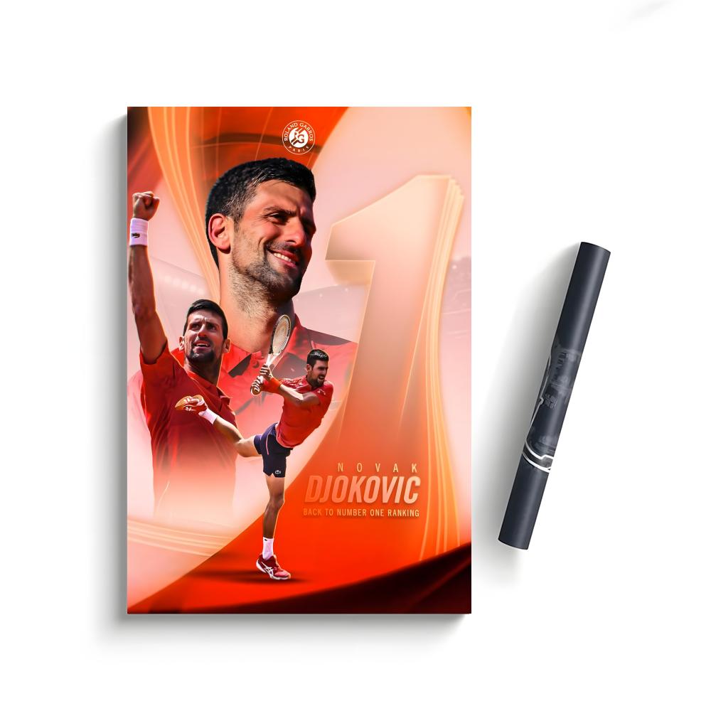 Novak Djokovic Poster Bedroom Home Decor Art Poster Perfect Gift for Family and Friends