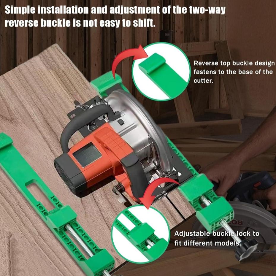 Adjustable Cutting Machine Base, Precision Woodworking Hand Saw Accessories, Electric Circular Saw Router Jig for Accurate Cutting Hardware