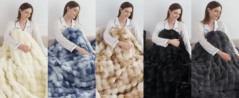 【Valentine's Day Gifts】ORHOPUI Weighted Faux Rabbit Fur Queen Blanket for Bed, Thick & Warm Bed Blankets for Winter, Soft Cozy Fluffy Decorative Blankets for Living Room, Bedroom, Heavy Furry Luxury Christmas Blanket Gifts for Sofa 【Valentine's Day Gifts】ORHOPUI Weighted Faux Rabbit Fur Queen Blanket for Bed, Thick & Warm Bed Blankets for Winter, Soft Cozy Fluffy Decorative Blankets for Living Room, Bedroom, Heavy Furry Luxury Christmas Blanket Gifts for Sofa