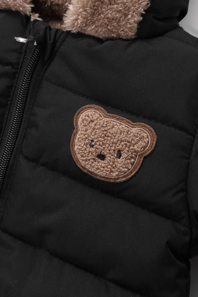 Cute Bear Thickened Warm Baby Winter One-Piece, Outdoor Snowsuit, Casual Fashion, All-Match, Halloween Thanksgiving Christmas Gift