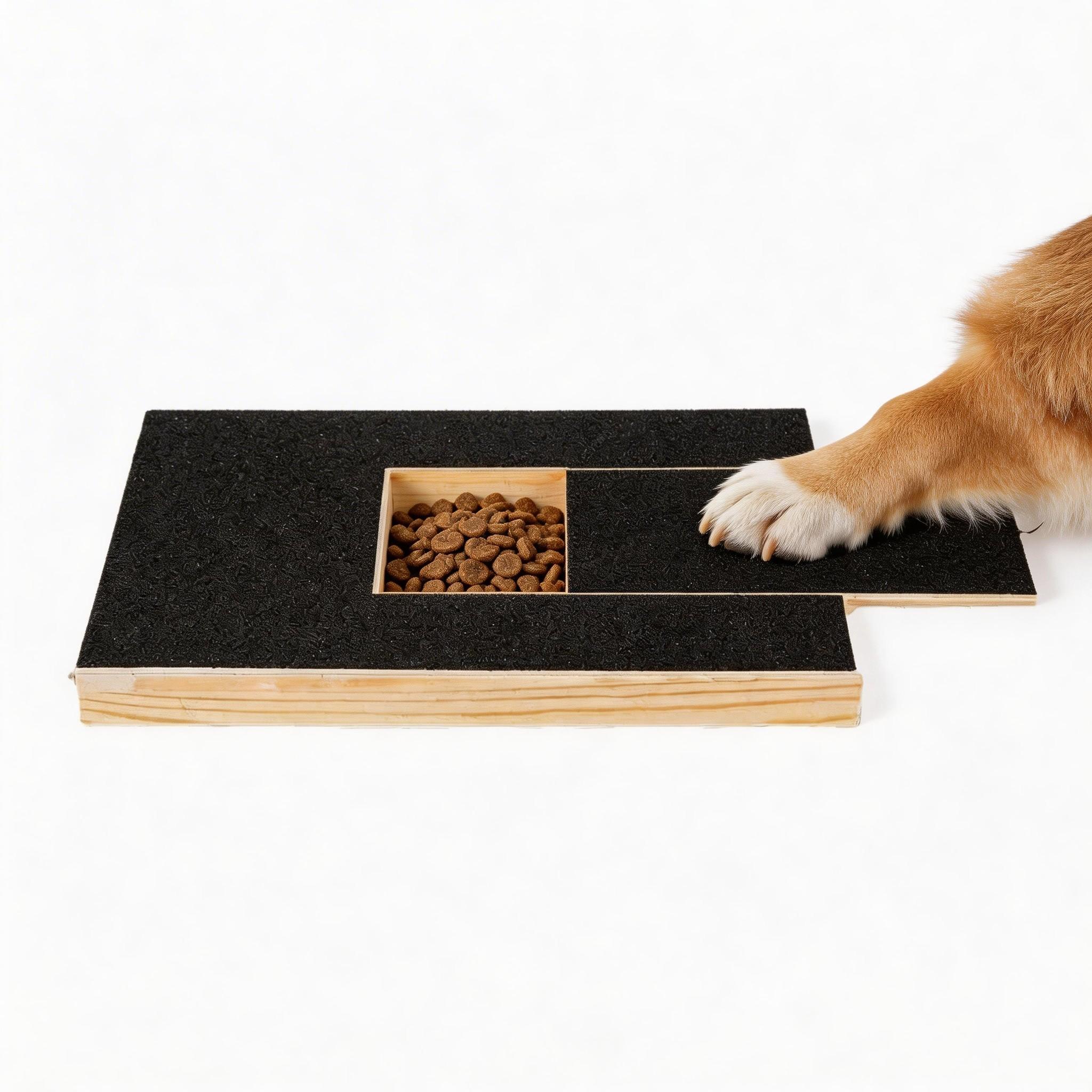 Wooden Pull-Out Dog Scratcher Board with 2 Replacement Sandpapers, Durable and Dust-Resistant, Pet Supplies, Paw Repair Board