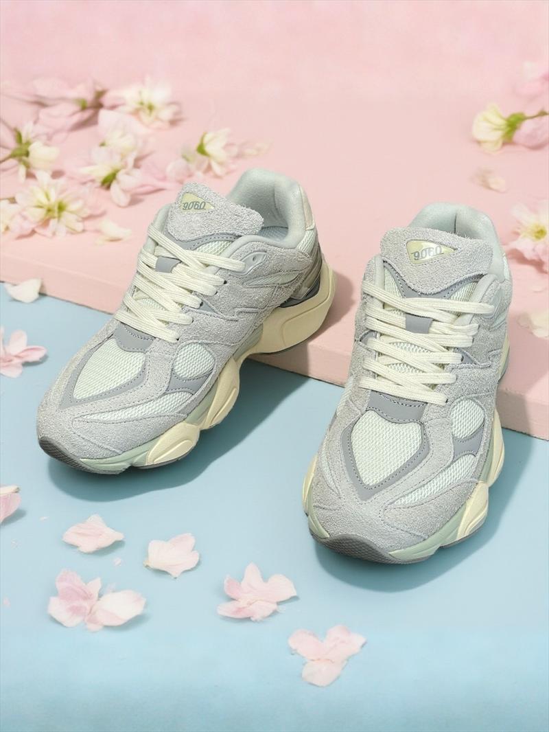 2026 New Style 9060 Thick Autumn Winter Unisex Dad Shoes, Casual Warm Sports Sneakers for All Seasons, Patchwork Textile Upper with Rubber Sole