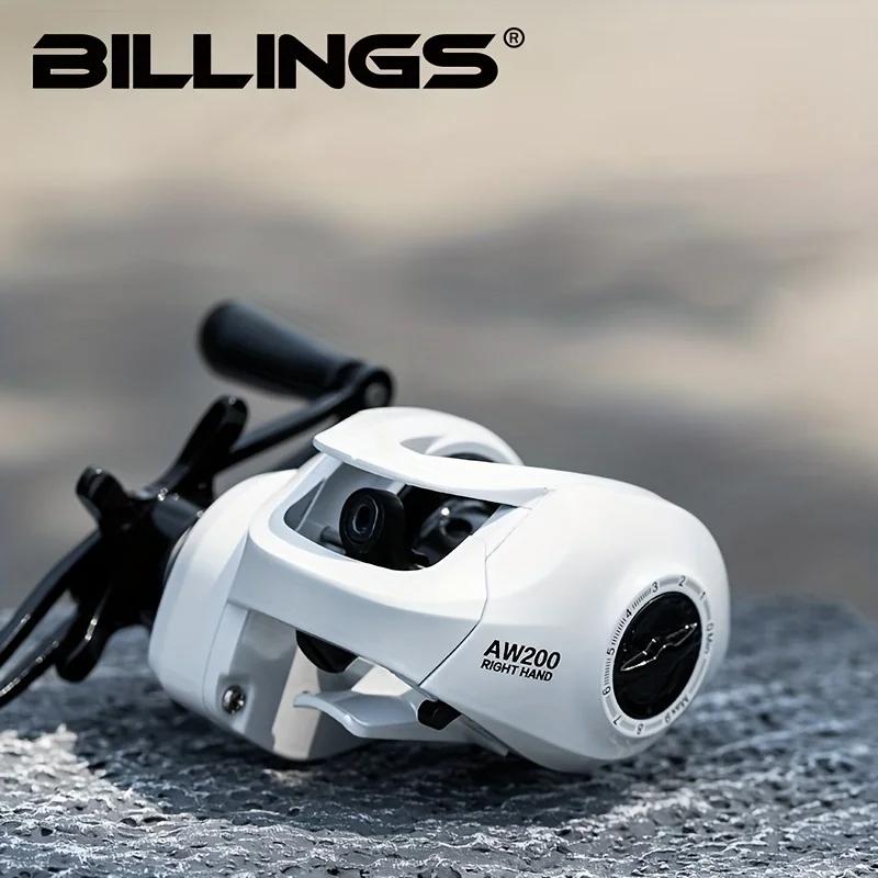 Billings Aw200 Series 6.3:1 Gear Ratio 18lb Max Drag Baitcasting Reel for Freshwater Saltwater, Fishing Reel, Fishing Accessories, Fishing Accessories, Fishing Supplies, Fishing Tackle, Fishing Gear Set