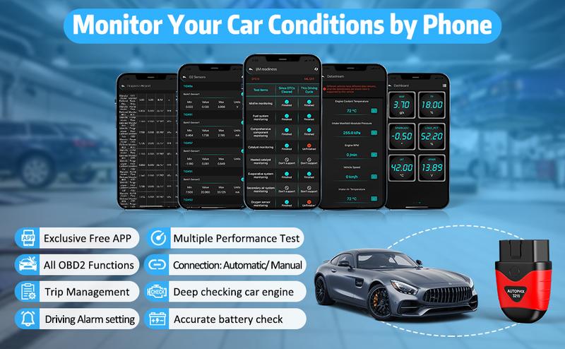 AUTOPHIX-3210 Full OBD2 Scanner, Code Reader, Check BAT Engine, OBD 2, Auto Scan Tools for iPhone, iPad, Android Vehicle