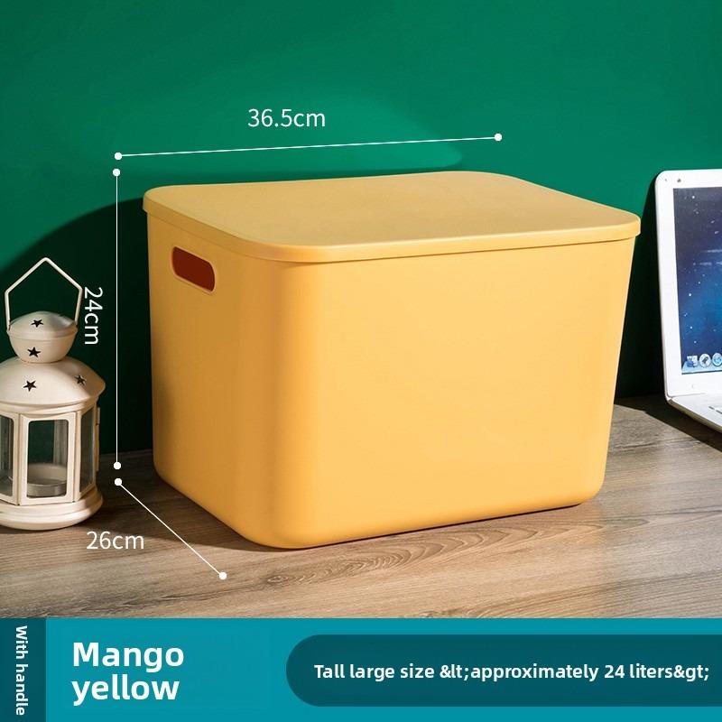 Stackable Storage Boxes with Handles, Waterproof PP Container, Multi-Color Flip Lid, Transparent Window, Ideal for Crafts, Snacks, Desk Organization, Durable Storage Organizer