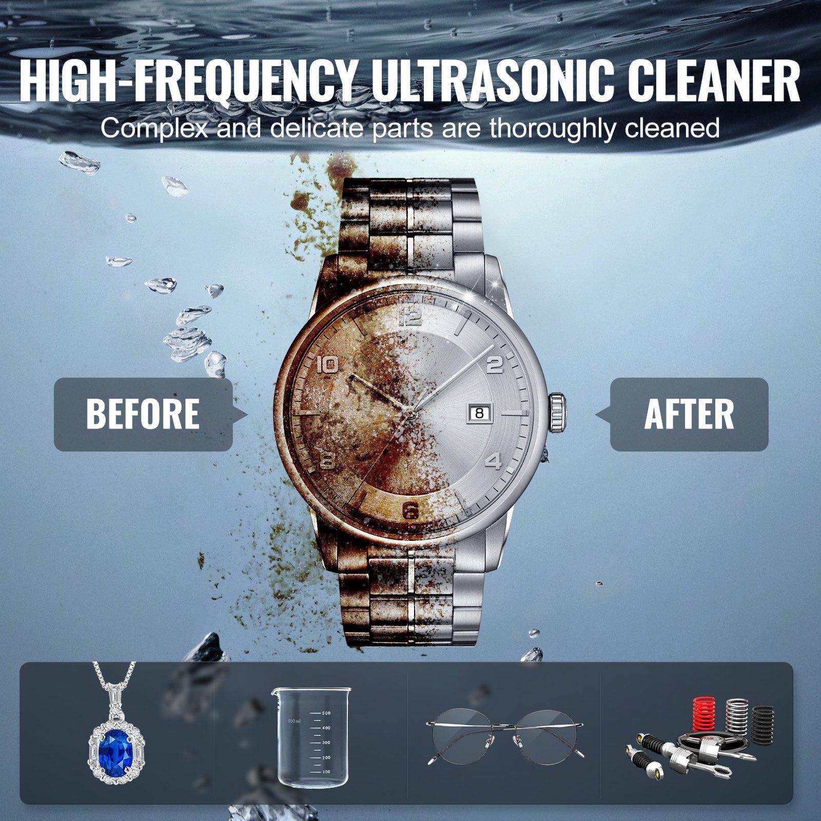 fathersdaygift  VEVOR 10L Ultra Sonic Cleaner, 240W Digital Ultrasonic Cleaning Machine with Gentle Mode Upgraded Degassing, 40kHz Industrial Ultrasound Cleaner with Heater Timer for Retainer, Jewelry, Tools