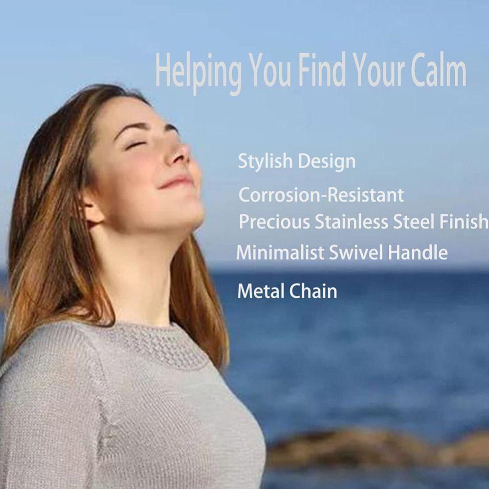 Breathing Resistance Whistle Necklace With Cotton Core Relaxation Anxiety Relief Necklace Stress Relief Yoga Meditation Necklace