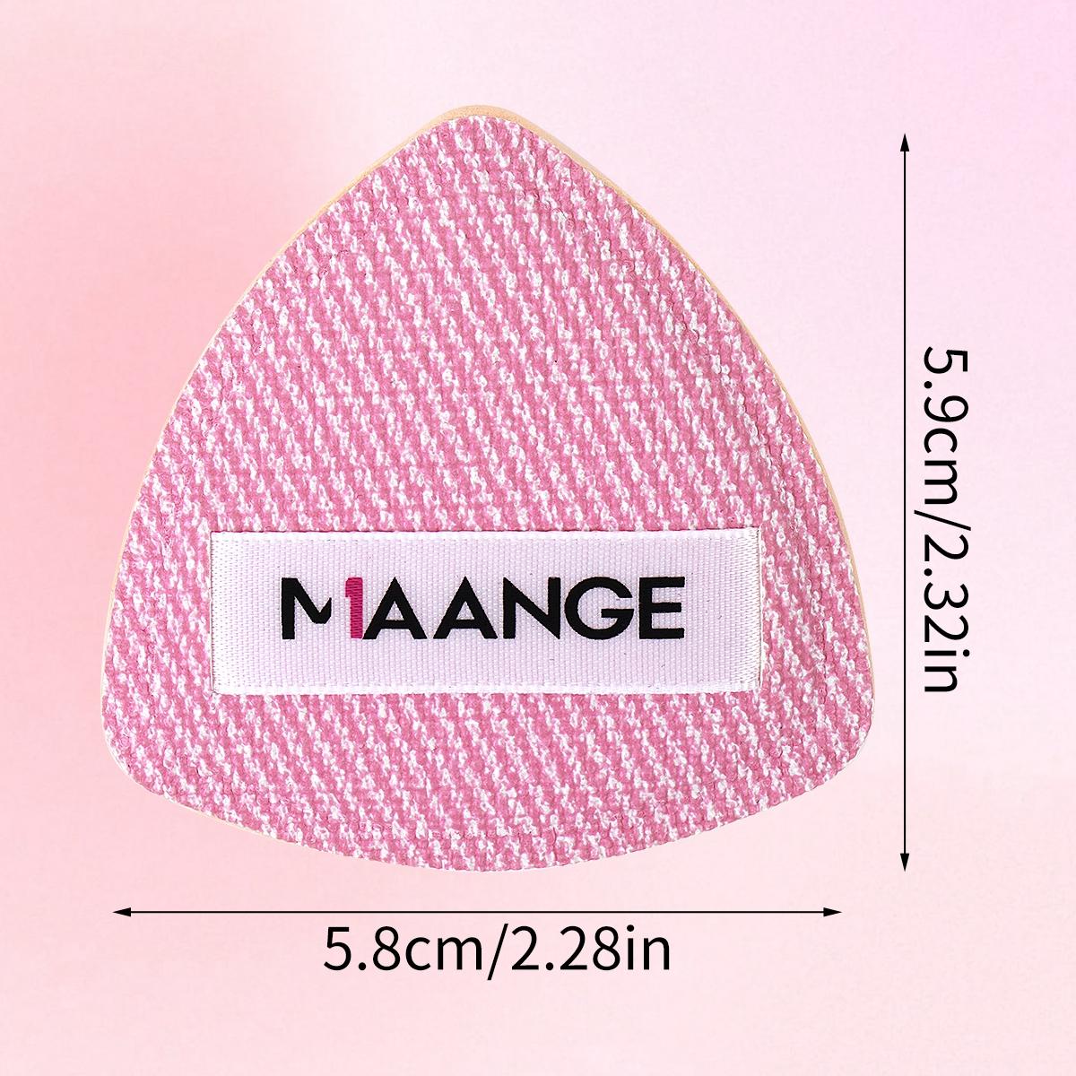 Maange Triangle Air Cushion Powder Puff with Storage Box, Makeup Sponge Applicator, Single Pack, Cosmetic Beauty Tool