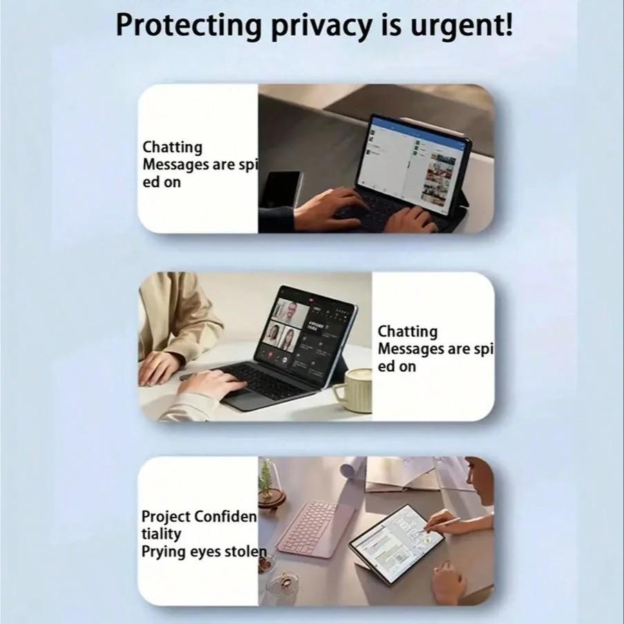 iPad Privacy Screen Protector, iPad 10th Gen Case Friendly, Fits 9th & 11th Gen Ipads, Air Pro Models, Secure Protection