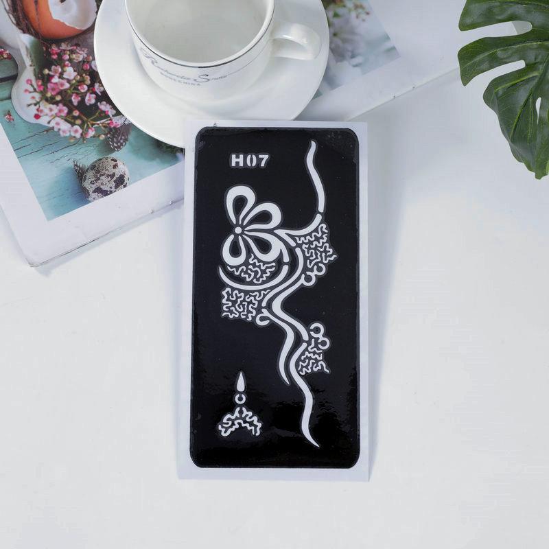 Tattoo Stencil & Henna Paste Kit, Natural Temporary Tattoo Cream, Waterproof Body Paint Stencils, Unisex Small Tattoo Stickers