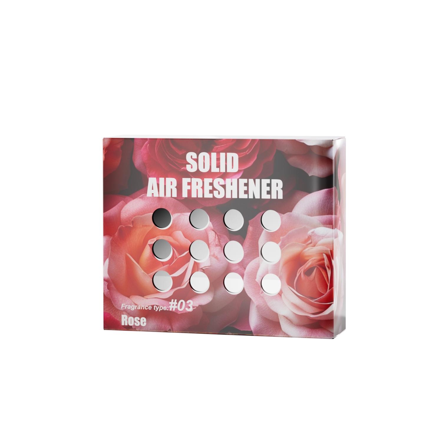 Large Capacity Solid Air Freshener, Long-Lasting Scent, Plant-Based Odor Remover, Car Dashboard Fragrance, Home Use, Lavender Rose Osmanthus