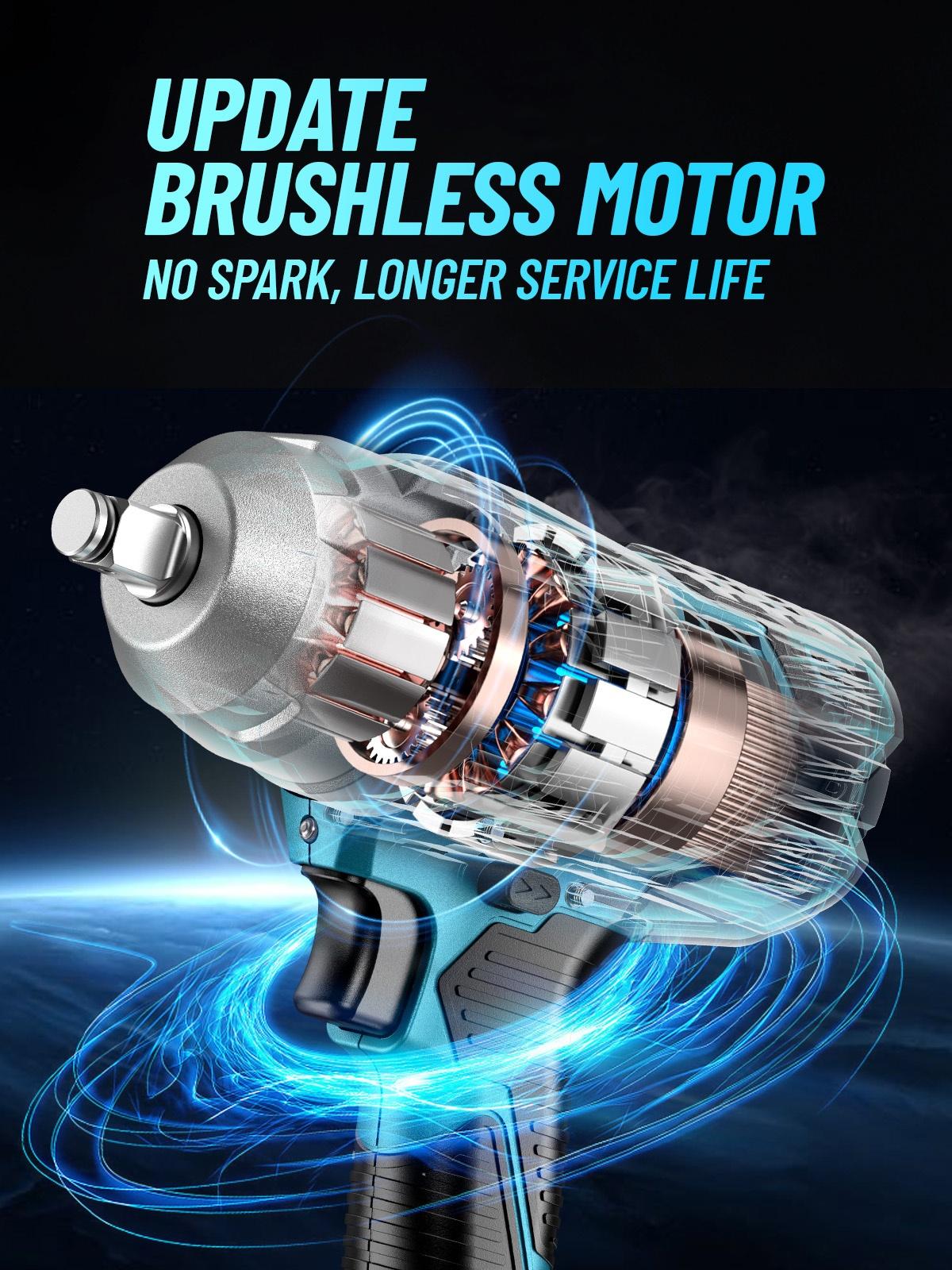 Seesii 3-in-1 Electric Brushless Impact Wrench, Cordless Pistola De Impacto with 2x4.0 Battery, 6 Sockets, 8 Drills, 6 Screws - Ideal for Car & Home,WH700 Black Friday Deals Seesii 3-in-1 Electric Brushless Impact Wrench, Cordless Pistola De Impacto with 2x4.0 Battery, 6 Sockets, 8 Drills, 6 Screws - Ideal for Car & Home,WH700 Black Friday Deals