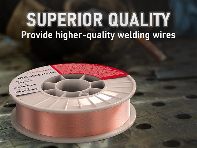 YESWELDER ER70S-6 Carbon Steel MIG Welding Wire | 10LB Spool .030"/.035" Diameter Solid Gas MIG Wire for All Postion Welding YESWELDER ER70S-6 Carbon Steel MIG Welding Wire | 10LB Spool .030"/.035" Diameter Solid Gas MIG Wire for All Postion Welding