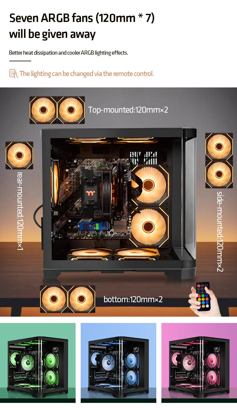 YEAH MAGIC Astral S1 Desktop PC AMD Ryzen 5 5600GT (6 core up to 4.6GHz) 16GB DDR4 3200MHz 1TB NVMe SSD 650W Gold PSU Windows 11 Home WIFI Gaming PC with 7 ARGB Fans,Gaming PC,Prebulit PC YEAH MAGIC Astral S1 Desktop PC AMD Ryzen 5 5600GT (6 core up to 4.6GHz) 16GB DDR4 3200MHz 1TB NVMe SSD 650W Gold PSU Windows 11 Home WIFI Gaming PC with 7 ARGB Fans,Gaming PC,Prebulit PC