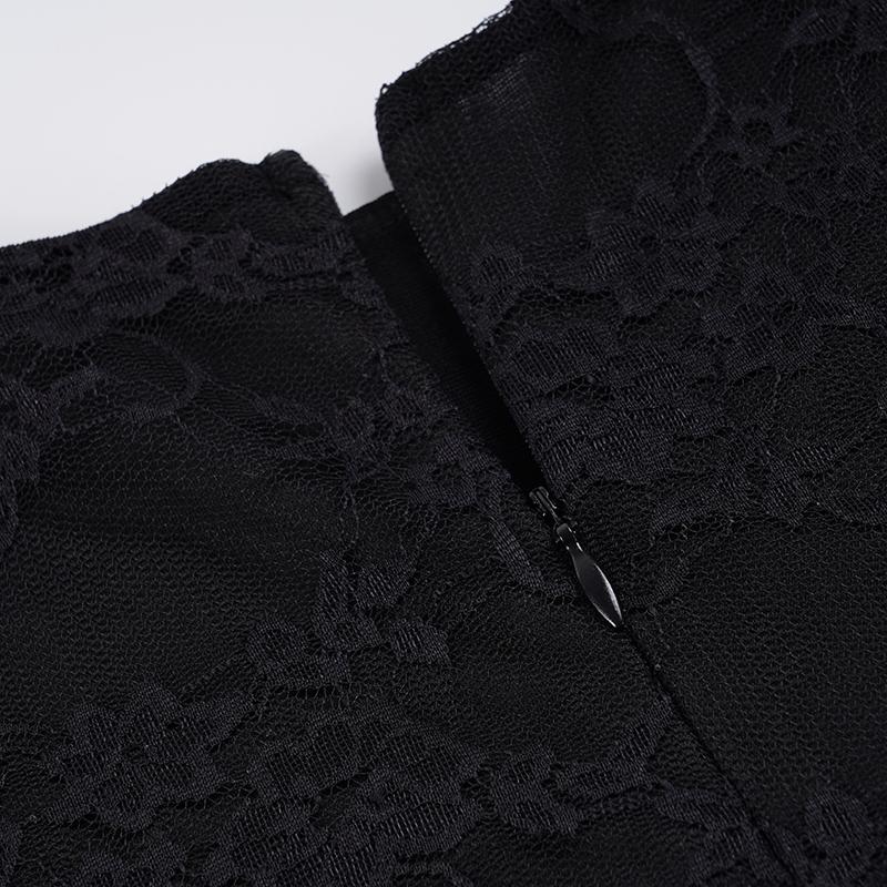 Elegant Lace Mini Dress for Women, Sexy Polka Dot Split Thigh Design, Slim-Fitting A-Line Cake Skirt, Sleeveless Gothic Style