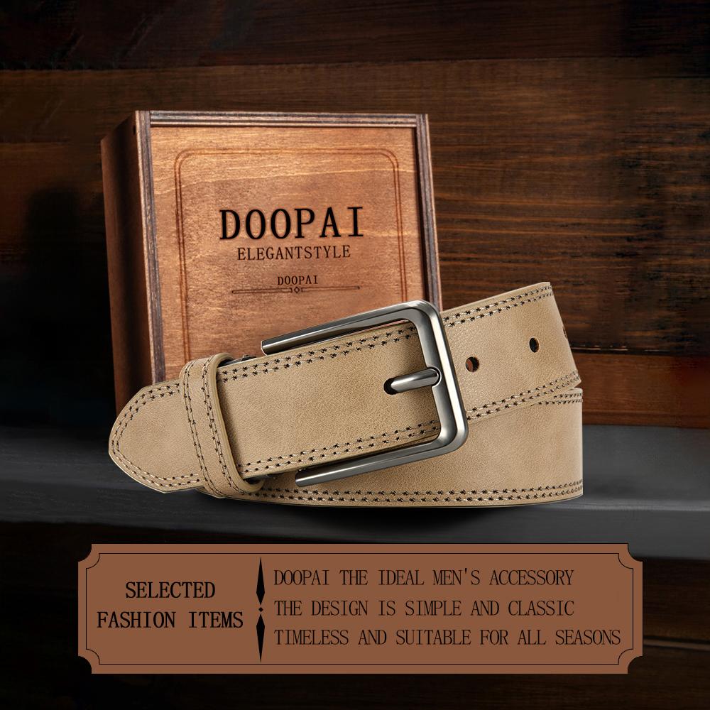 1PC Men's Fashion Classic Retro Denim Belt, DOOPAI Versatile Temperament Casual Men's Belt, Is A High-quality Choice for Gifts, Halloween, Father's Day