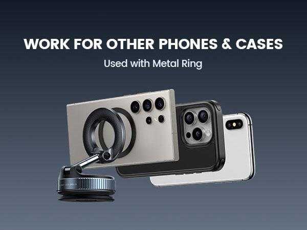 Lamicall for Magsafe Car Mount, Magnetic Phone Holders for Your Car, Vacuum Phone Mount for Car Accessories for Women Men Interior Jeep BMW, SuctionPro Gifts Kits, for iPhone 17 Pro Max 16 15 14 13