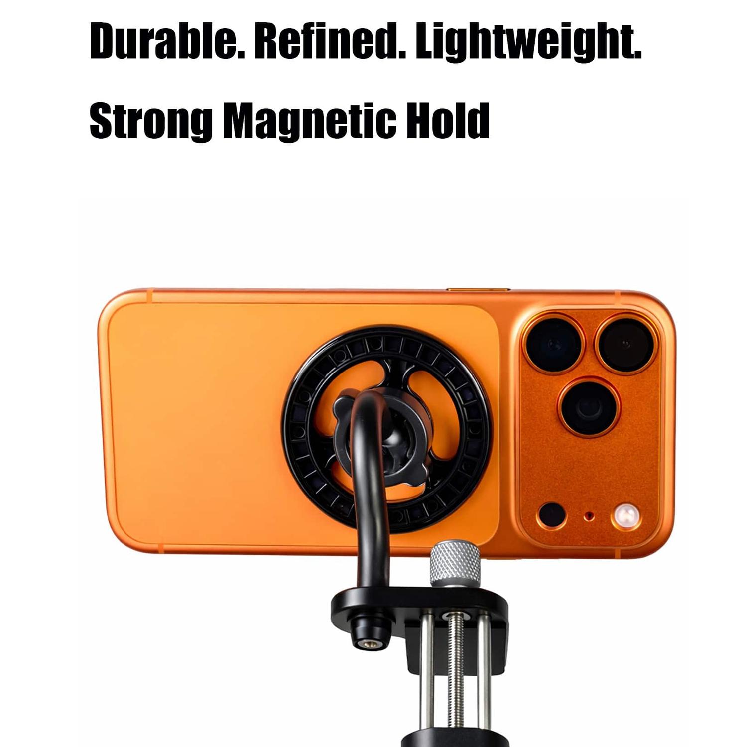 Magnetic Guitar Headphone Stand, 360° Rotation, Strong Magnet, Suitable for Acoustic Electric Guitar Ukulele, Live Streaming Video Mount
