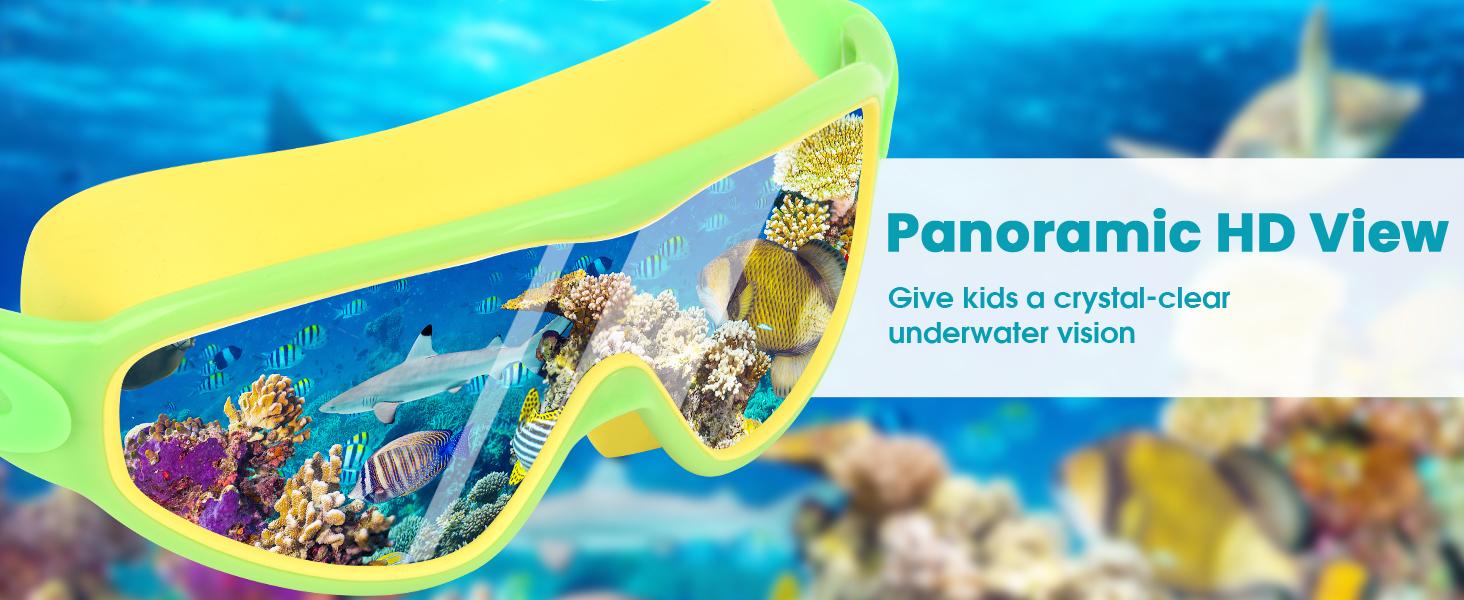 MERSUN 2 Pack Kids Swim Goggles for 3-15 UV Protection Anti-Fog Pool Water Swimming Goggles For Boys Girls Youth Toddler，Anti-fog for Toddler Girls Boys 3-15 Adjustable Waterproof mask high definition swim glass  anti-fog swimming goggles Nose Clips