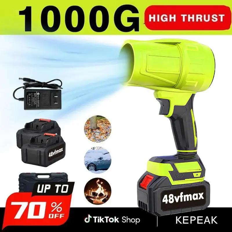 【BackToSchool】Turbo Jet Blower,Leaf Blower, Violent Turbo Fan, Pure Copper Motor,Car Drying After Wash, Handheld Snow Blower,Cordless Turbo Power Air Duster,Home Improve,Garden Mainte Holiday gifts,dust cleaning
