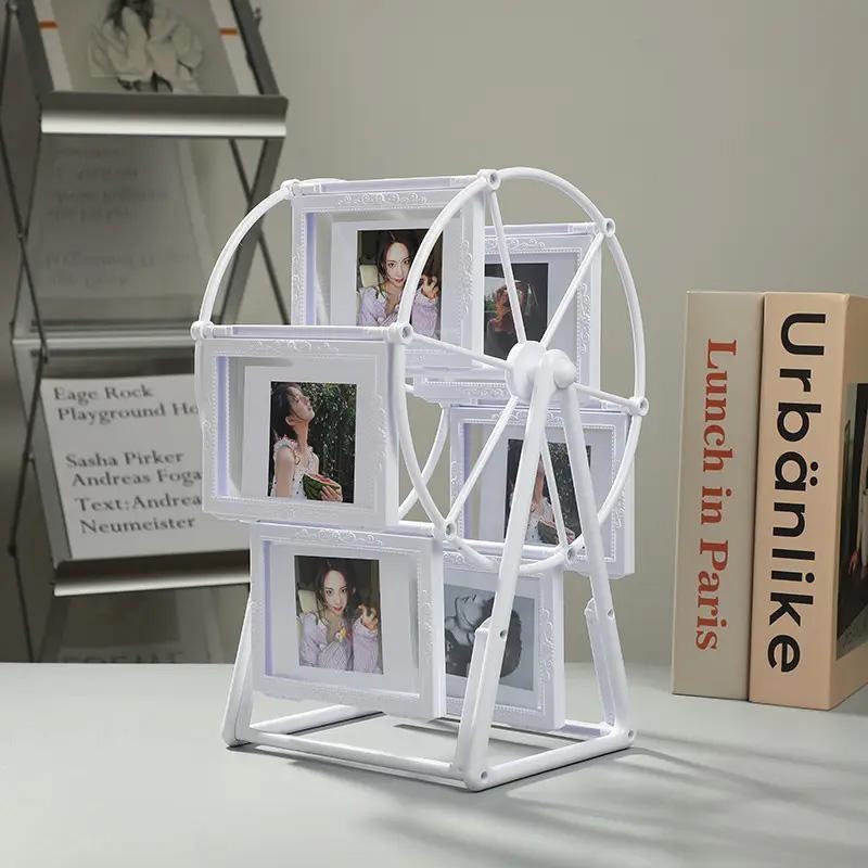 📸 The absolute cutest way to display your photo dumps. Rotating Ferris Wheel Picture Frame | DIY Memory Keepsake, Desktop Photo Holder, Graduation Gift Idea (Photos Not Included)