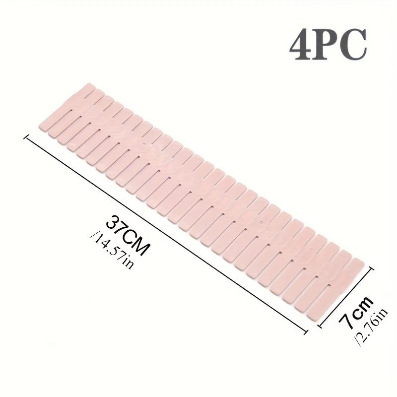 4Pcs Adjustable Drawer Divider Household Storage Combination Partition Makeup Sock Underwear Drawer Organizer Board of Cabinets