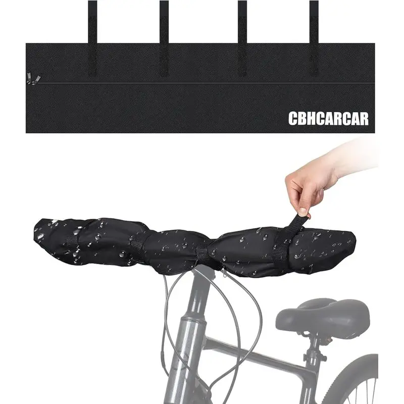 Outdoor sports Handlebar Cover Ebike Transport Protection, (35.8* 9 in) Widen lengthen Handlebar Protective Cover Handlebar Hood for Bicycle