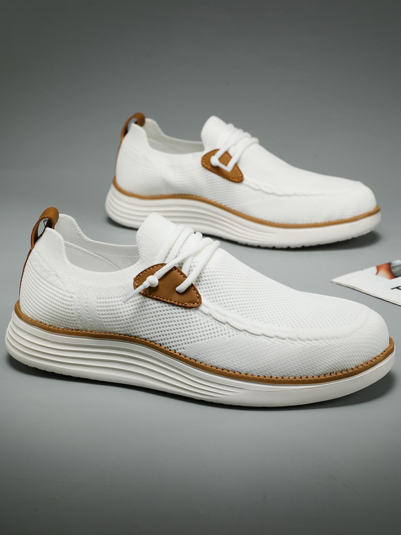 Men's Mesh Sneakers Oxfords Business Casual Walking ShoesTennis Comfortable, Lightweight Comfortable Sports Running Shoes，Knitted Mesh Breathable And Comfortable Platform Sneakers