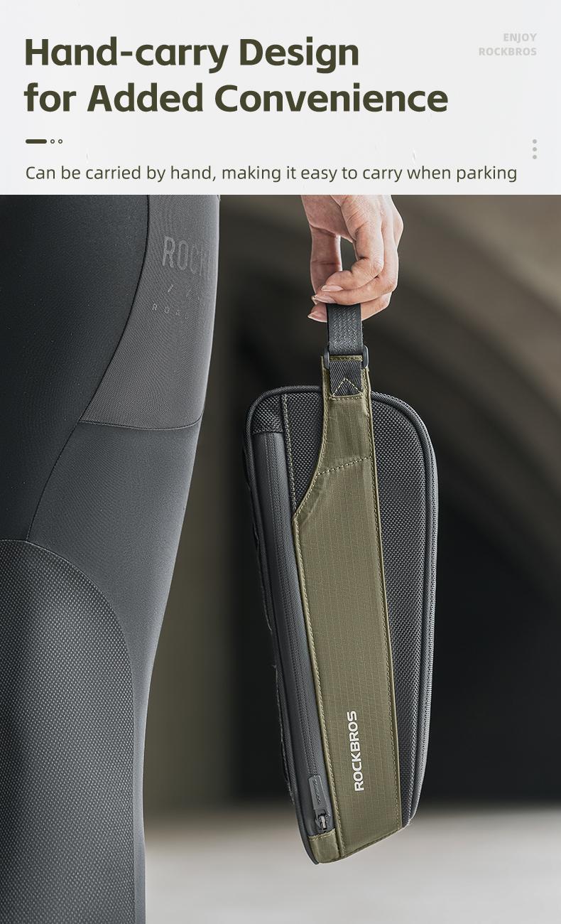 ROCKBROS Bike Frame Bag Bike Top Tube Bag 2 Pieces Combi Bike Bag Bike Triangle Bag Pouch Storage Bag for Mountain Road Ebike Bike