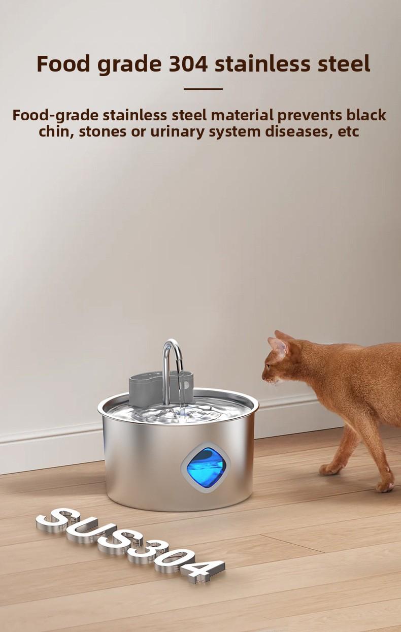 Filter cartridges and filter cotton suitable for pet stainless steel automatic water dispensers​​​。 3.2L Automati Water Dispenser