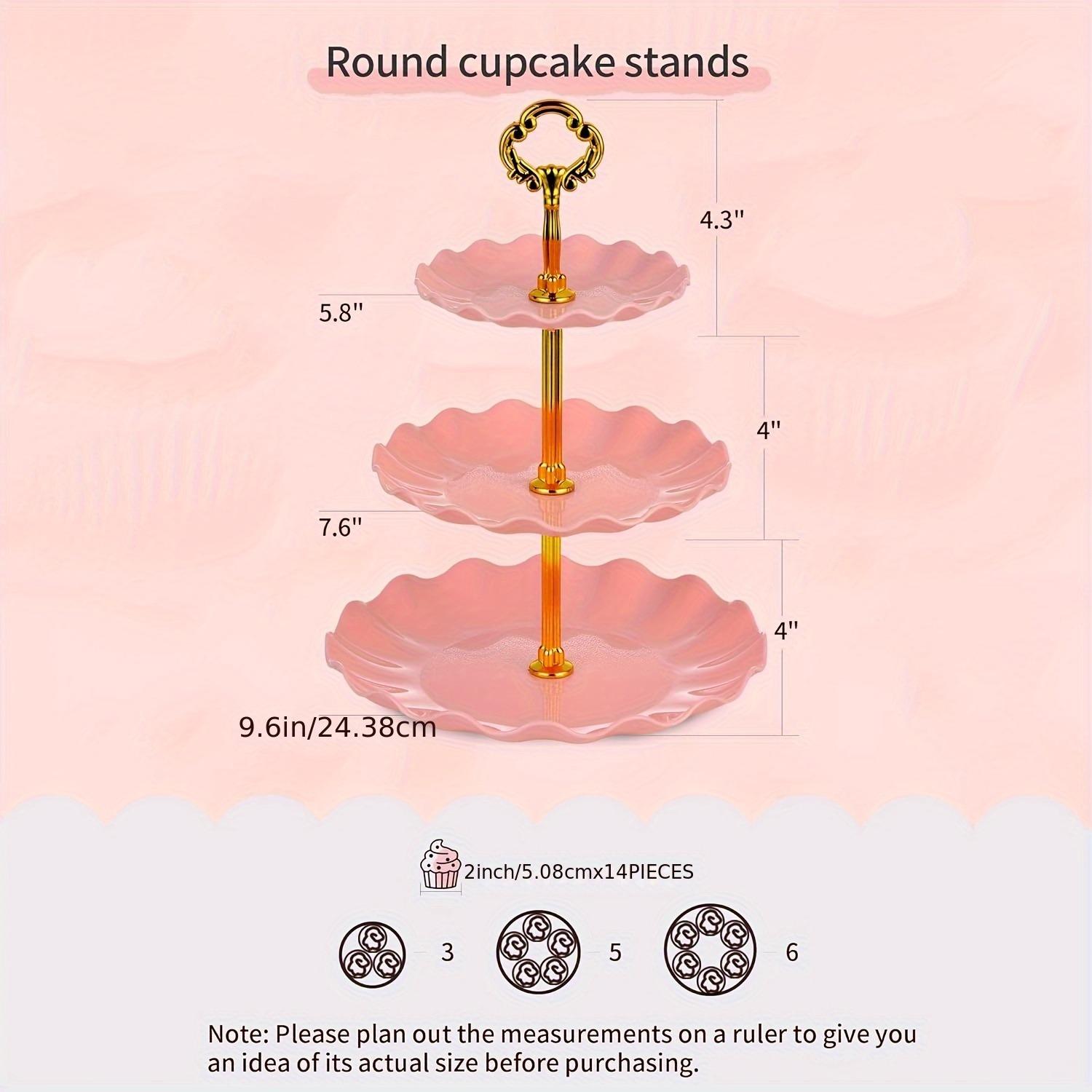 10pcs Cake Stand Set with 3 Double-Tier And 3 Triple-Tier Cupcake Stands, 4 Appetizer Trays, Perfect for Birthdays Bridal Showers