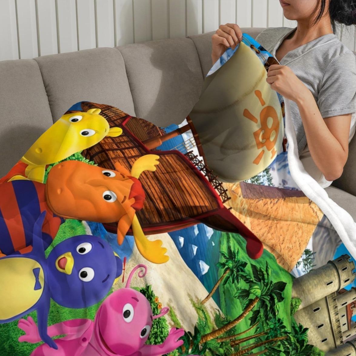 The Backyardigans Soft Throw Blanket, Glam Christmas Gift for Child & Adults, All-Seasons Use for Bed, Sofa, Office Couch