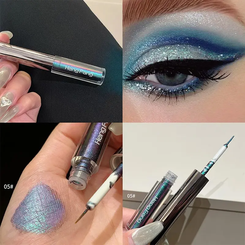 Super Shiny Liquid Eyeshadow, Multi-Color Eye Makeup Tool, Long-Lasting Waterproof, Smudge-Proof, Chameleon Effect, Bold Eye Look