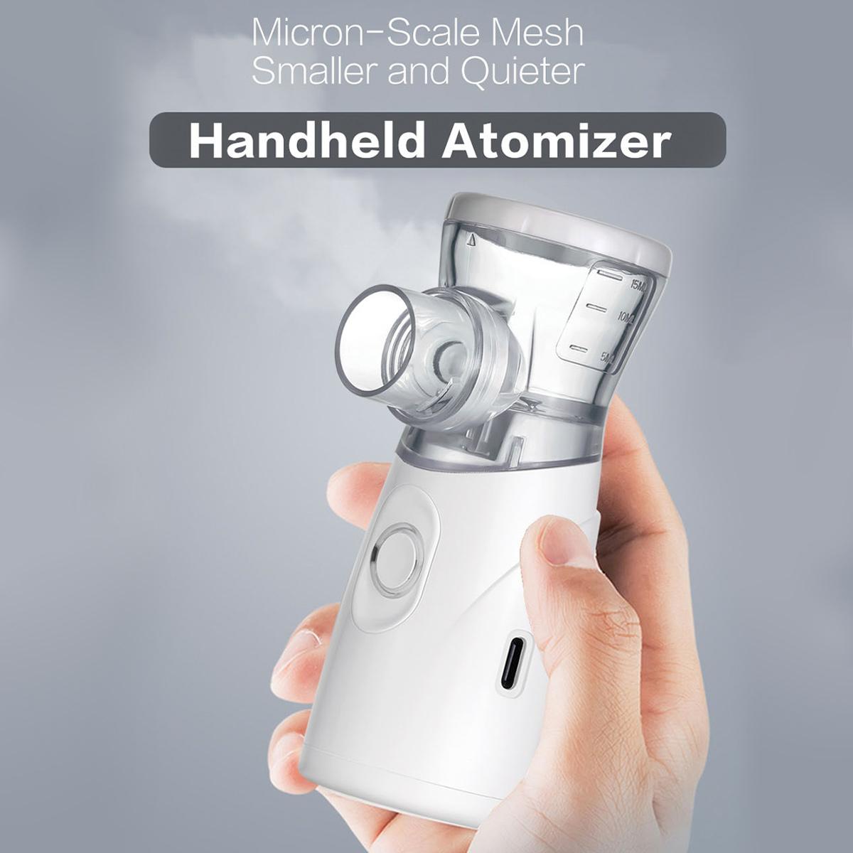 Portable Nebulizer for Adults and Kids,Handheld Mesh Nebulizer, Rechargeable Ultrasonic Nebulizer for Travel Home Use