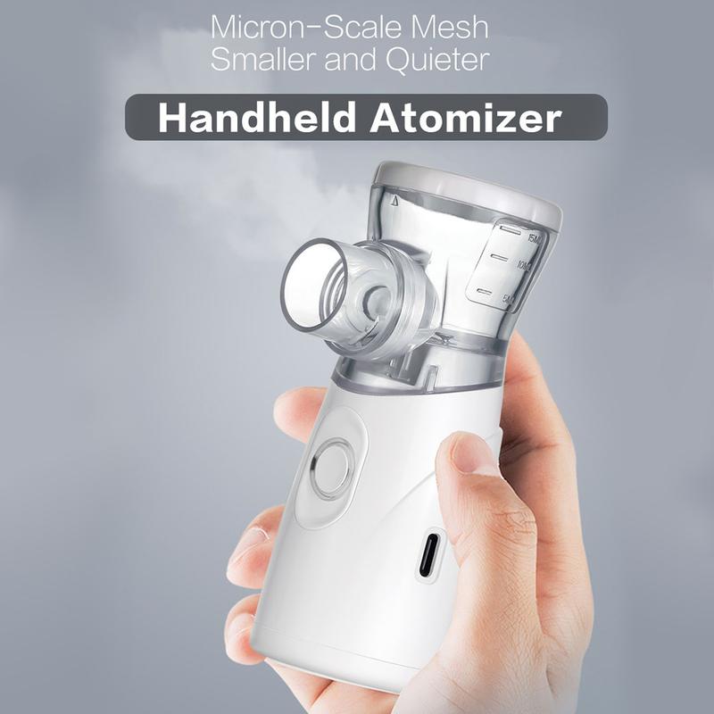 Portable Nebulizer for Adults and Kids,Handheld Mesh Nebulizer, Rechargeable Ultrasonic Nebulizer for Travel Home Use