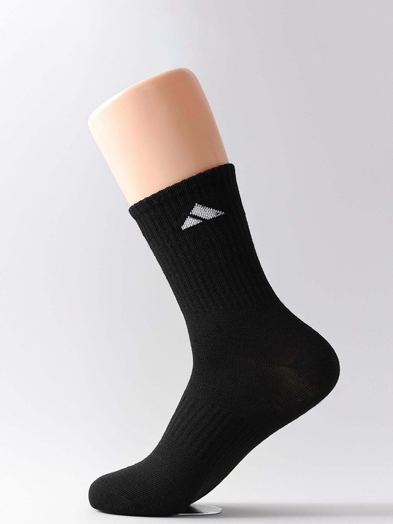 12 Pairs Men's Mid-Calf Sports Socks, Long Tube Running Socks, Unisex Couple, Moisture-Resistant, Breathable, Anti-Slip, Ideal for Hiking