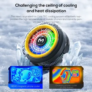 Phone Magnetic Cooler, Semiconductor Cooling Pad, Ultra-Light Silent Design, Ideal for iPhone & Android, Gaming & Live Streaming