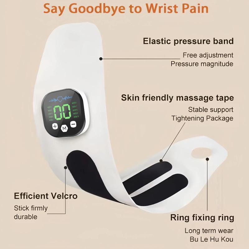 Hand Massager Wrist EMS Pulse Therapy Device for Carpal Tunnel & Arthritis Relief 10 Modes 29 Levels with Microcurrent for Hands & Wrist Portable Therapy Gift for Men Women