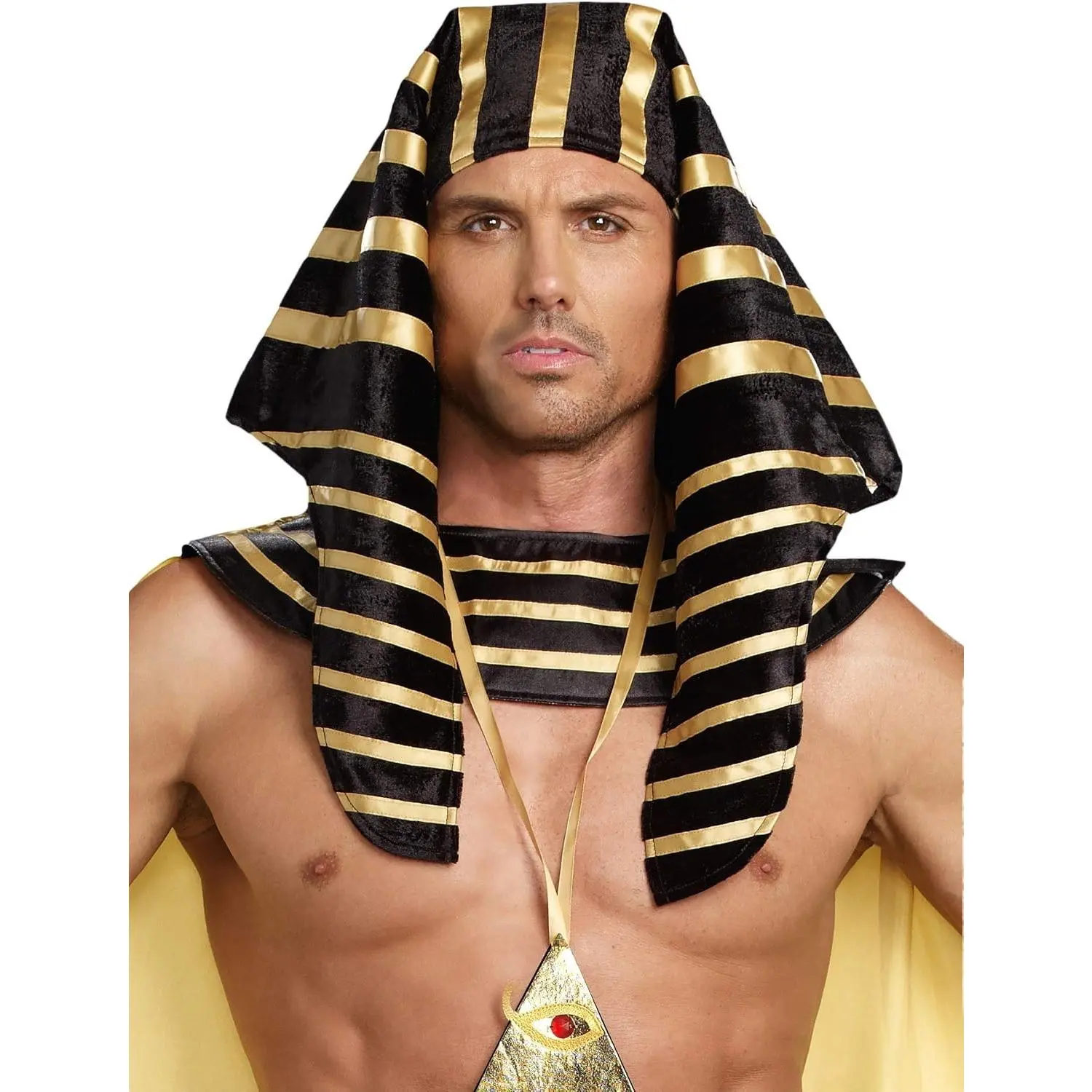 Men's Egyptian Pharaoh Headpiece, Adult Halloween Costume AccessoryGift