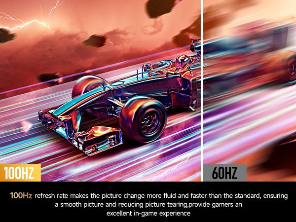 24 Inch Monitor 1080P 100Hz, FHD Frameless Computer Monitor, 99% sRGB, HDMI VGA Display, Built-in Speakers, Low Blue Light Screen for Gaming/Home Office, Supports VESA Mount, Tilt Adjustable - Black 24 Inch Monitor 1080P 100Hz, FHD Frameless Computer Monitor, 99% sRGB, HDMI VGA Display, Built-in Speakers, Low Blue Light Screen for Gaming/Home Office, Supports VESA Mount, Tilt Adjustable - Black