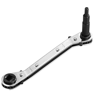 GJANSH Hvac Service Wrench Tools:3/16” to 3/8” 5/16'' x 1/4''Air Conditioner Valve Ratchet Wrench with 2 Hexagon Bit Adapter Kit for Air Refrigeration and Equipment Repair Tools Clearance,fathersdaygift GJANSH Hvac Service Wrench Tools:3/16” to 3/8” 5/16'' x 1/4''Air Conditioner Valve Ratchet Wrench with 2 Hexagon Bit Adapter Kit for Air Refrigeration and Equipment Repair Tools Clearance,fathersdaygift