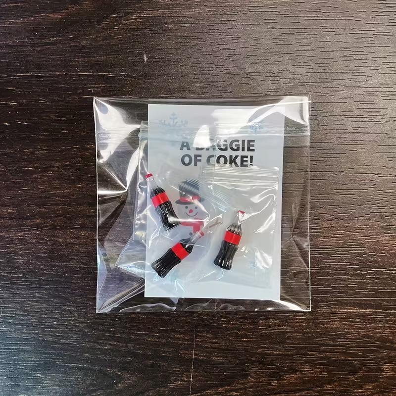 3-Pack Funny Prank Gifts, Small Bag Cola, Christmas Sock Filler, Single Party Favor, Holiday Gift, Fake Drug Prop, Santa Secret Gift