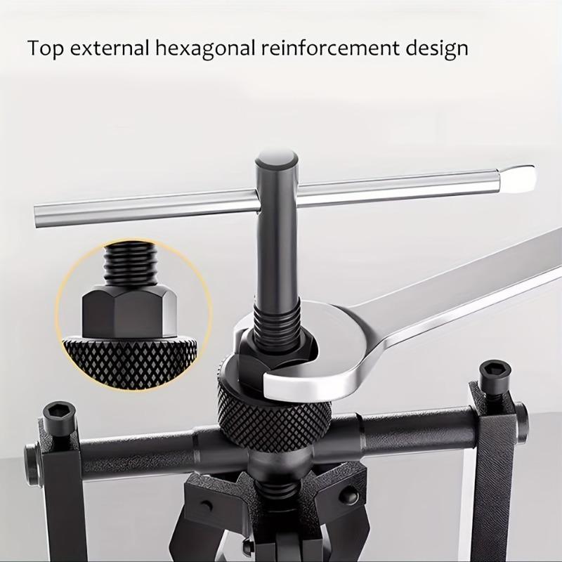 Claw Gear Puller, Three-Claw Pilot Bearing Puller, Inner Bearing Puller, Wheel Bearing Remover, Multifunctional Wheel and Pulley Removal Extractor for Car Maintenance, Auto Repair Tools