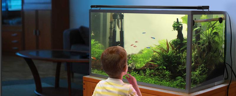 hygger Aquarium Programmable LED Light, for 12~55in Long Full Spectrum Plant Fish Tank Light with LCD Setting Display, 7 Colors, Sunrise Sunset Moon and DIY Mode, for Novices Advanced Players