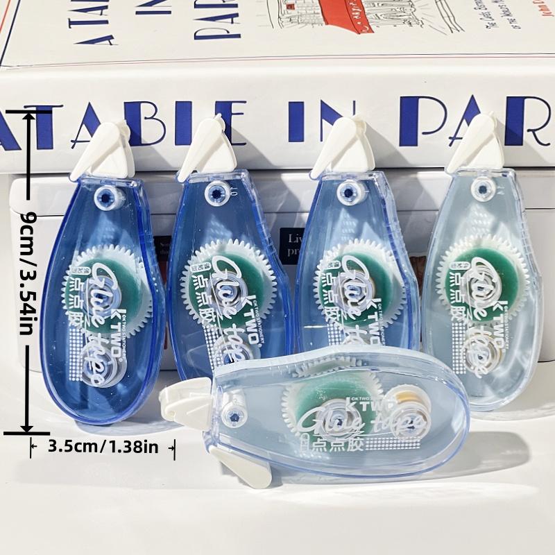 5pcs Transparent Gradient Double-Sided Tape, Multiple Colors, No-Trace Adhesive, Durable Photo Holder, Compact Design, Ideal for Crafts