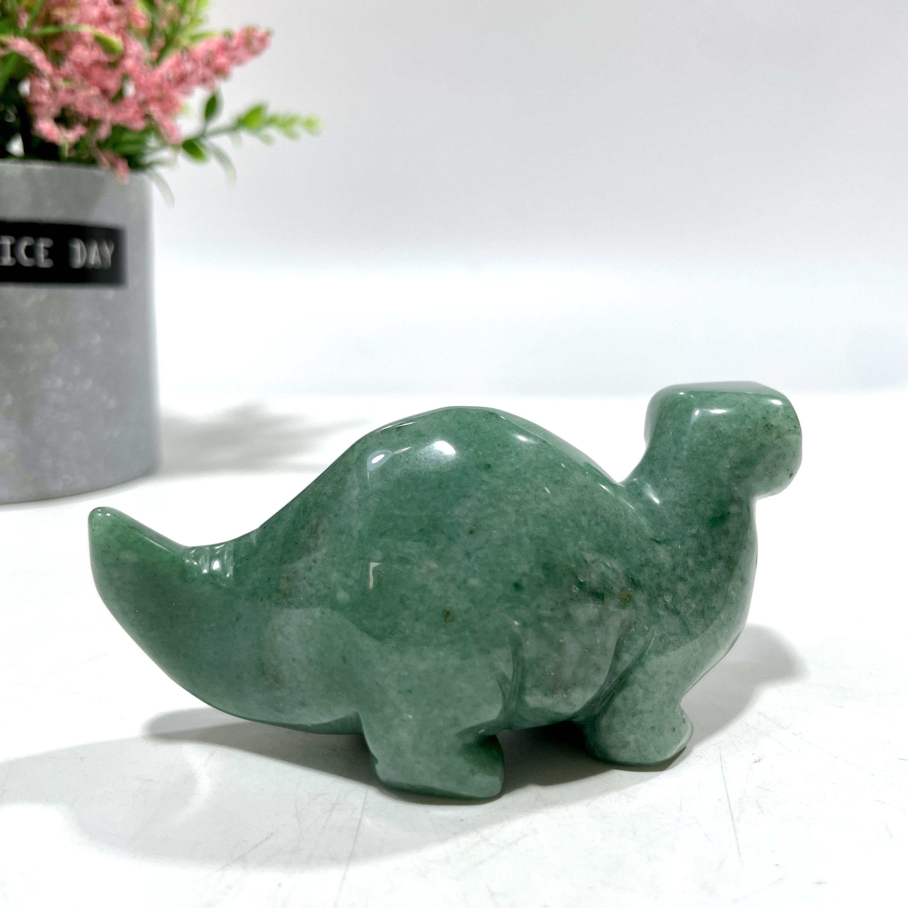 Green Aventurine Animal Crystal Carvings Flower Fairy Cat bird Tortoise Dolphin Bear Fish Seal Dinosaur Rhinoceros Frog Shark Carvings Healing Stones Natural Stone Chakra Balancing Reiki Home Office Decor From IG Crystal