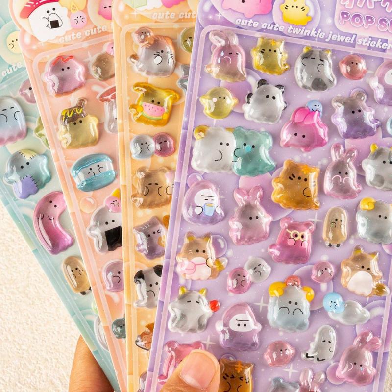 1PC soft and cute cartoon 3D sticker made from eco-friendly materials. Its fresh and sweet style is perfect for DIY phone case decoration. You can also stick it on water bottles, toys, refrigerators, and phones.